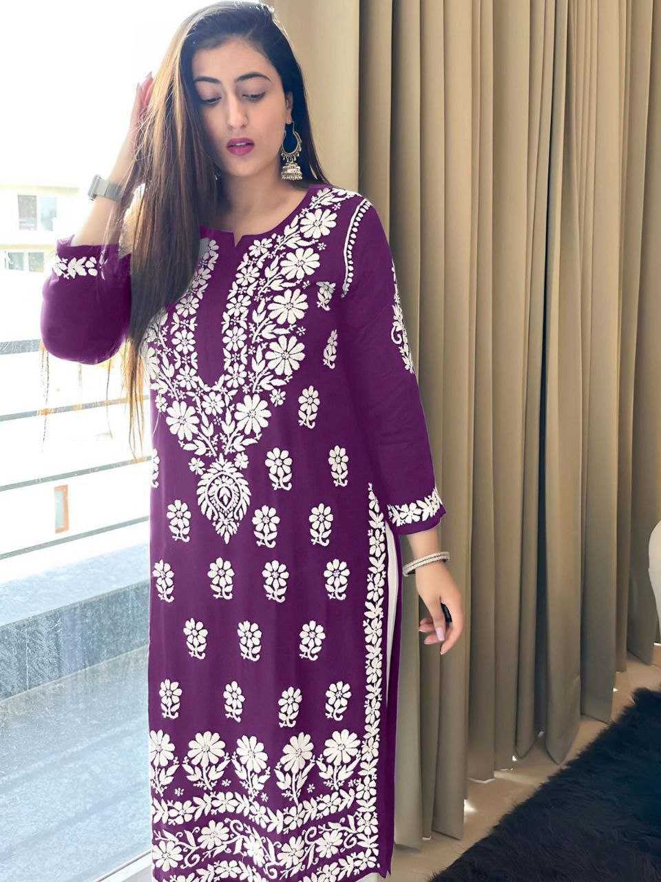 YNF REYON RPDF 1077 WHOLESALE KURTI MANUFACTURER